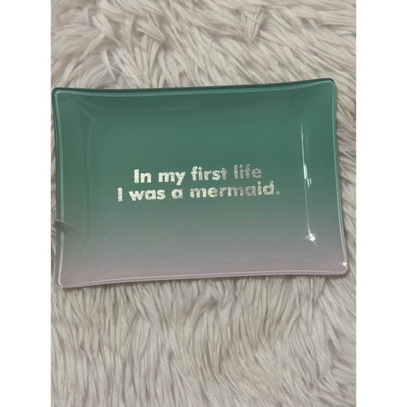 Fringe Studio Accessories - Fringe Studio Mermaid Ombre Glass Trinket Dish Jewelry Tray Gift NEW
